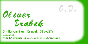 oliver drabek business card
